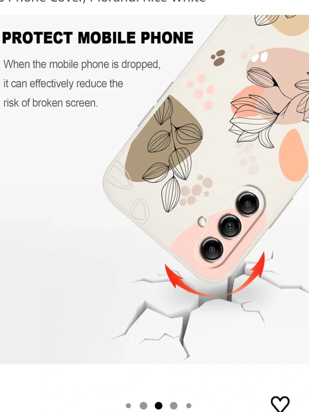 Amazon LEECG Floral Silicone Phone Case for Samsung Galaxy A14 5G